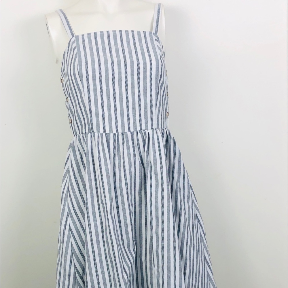 Melló Day Fully Lined Striped Dress